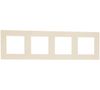 Рамка Simon Harmonie, 4-поста, слоновая кость
