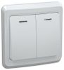 Выключатель IEK ВС10-2-1-ВБ, 2кл., белый