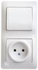 Блок розетка+выключатель Schneider Electric GLOSSA