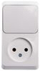 Блок розетка+выключатель Schneider Electric Этюд BPA16-204B,16А,