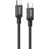 Кабель USB Type-C-USB Type-C, 1 м, черный HOCO X14 Double speed