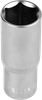 Головка торцевая Зубр, 1.7 см, 1/2"