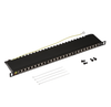 Патч-панель в шкаф 19" 0.5U, порты: 24xRJ-45 кат. 5e, LANMASTER