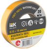 Изолента IEK EX-IZ10-C15-19-20-K05, 150 мкм/1.9 см/20 м, желтая