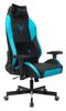 Кресло игровое Бюрократ Knight Neon, черный/голубой