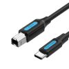 Кабель USB Type-C-USB (Bm), 2 м, черный, Vention (CQUBH)