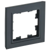 Рамка IEK BRITE РУ-1-БрГ, 1-пост, графит