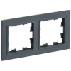 Рамка IEK BRITE РУ-2-БрГ, 2-поста, графит
