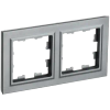 Рамка IEK BRITE РУ-2-БрС, 2-поста, сталь