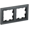 Рамка IEK BRITE РУ-2-БрЧ, 2-поста, черный