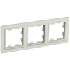 Рамка IEK BRITE РУ-3-БрКр, 3-поста, бежевый