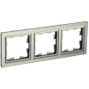 Рамка IEK BRITE РУ-3-БрШ, 3-поста, шампань
