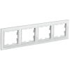 Рамка IEK BRITE РУ-4-БрБ, 4-поста, белый