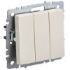 Выключатель IEK ВС10-3-0-БрКр, 3кл., бежевый