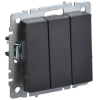 Выключатель IEK ВС10-3-0-БрЧ, 3кл., черный