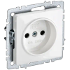 Розетка IEK Brite РС10-1-0-БрБ, однопостовая, белый