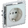 Розетка IEK Brite РС11-1-0-БрЖ, однопостовая, жемчуг