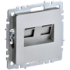 Розетка RJ-45 скрытый монтаж, IEK РК10-2-БрА BRITE