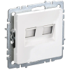 Розетка RJ-45 скрытый монтаж, IEK РК10-2-БрБ BRITE