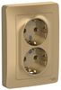 Розетка Schneider Electric Blanca BLNRS001024, 2-х постовая, титан