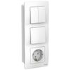 Блок розетка+выключатель Schneider Electric BLANCA