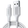 Кабель USB-Lightning 8-pin, 1 м, серебристый UGREEN US199