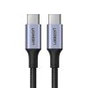 Кабель USB Type-C-USB Type-C, 1 м, черный UGREEN US316