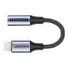 Кабель-переходник (адаптер) Lightning 8-pin(M)-Jack 3.5mm(F), черный, UGREEN US211 (30756)