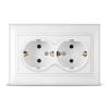 Розетка UNIVersal Севиль С0128, 2-х постовая, белый