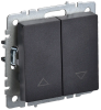 Выключатель IEK Brite ВС10-1-5-БрЧ, 1кл., черный