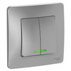 Выключатель Schneider Electric Blanca, 2кл., алюминий