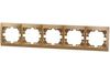 Рамка LEZARD Mira, 5-постов, золото