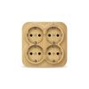 Розетка IONICH, 4-х постовая, сосна