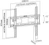 Кронштейн настенный для TV/монитора 32"-55", Ultramounts UM 841T, до 50 кг
