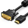 Кабель-переходник (адаптер) HDMI(19M)-DVI-D(25M), 1.5 м, UGREEN HD106 (11150)