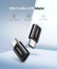 Переходник (адаптер) Micro USB-USB Type-C, черный UGREEN US157