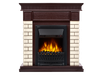 Портал для электрокамина Firelight Bricks Classic, бежевый/темный дуб