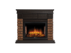 Портал для электрокамина Firelight Bricks Wood 30, каменый дуб темный/венге