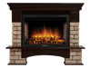 Портал для электрокамина Firelight Forte Wood 30, коричневый/темный дуб