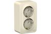 Розетка Schneider Electric Blanca, 2-х постовая, молочный