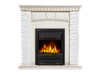 Портал для электрокамина Firelight Porto Classic, белый/беленый дуб