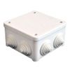 Коробка распределительная 8.5 см x 8.5 см, наружный монтаж, вводов:7