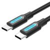 Кабель USB Type-C-USB Type-C, 1 м, черный Vention