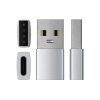 Переходник (адаптер) USB(Am)-USB Type-C(F), серебристый, Satechi (ST-TAUCS)