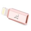 Переходник (адаптер) Lightning 8-pin(M)-Micro USB(Bf), розовое золото, HOCO (6957531025740)