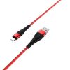 Кабель USB-Lightning 8-pin, 1 м, красный Borofone Munificent BX32