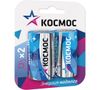 Батарейка Космос, D (LR20/13А), 1.5V, 2 шт