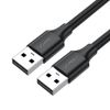 Кабель USB(Am)-USB(Am), 1 м, черный, UGREEN US102