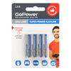 Батарейка GoPower, AAA (LR03/24А), 1.5V, 4 шт