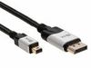 Кабель-переходник (адаптер) Mini DisplayPort(20M)-DisplayPort(20M), v1.4/1.4, 3 м, VCOM (CG685-3M)